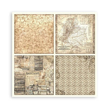 Load image into Gallery viewer, Stamperia - Single-Sided Paper Pad 8&quot;X8&quot; - 22/Pkg - Coffee And Chocolate. All you need for scrapbooking! This package contains twenty-two 8x8 inch sheets of single-sided paper, each in different designs. Acid free. Available at Embellish Away located in Bowmanville Ontario Canada.
