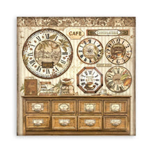 Load image into Gallery viewer, Stamperia - Single-Sided Paper Pad 8&quot;X8&quot; - 22/Pkg - Coffee And Chocolate. All you need for scrapbooking! This package contains twenty-two 8x8 inch sheets of single-sided paper, each in different designs. Acid free. Available at Embellish Away located in Bowmanville Ontario Canada.
