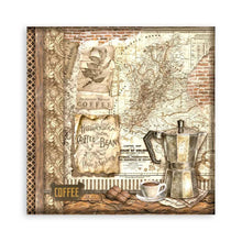 Load image into Gallery viewer, Stamperia - Single-Sided Paper Pad 8&quot;X8&quot; - 22/Pkg - Coffee And Chocolate. All you need for scrapbooking! This package contains twenty-two 8x8 inch sheets of single-sided paper, each in different designs. Acid free. Available at Embellish Away located in Bowmanville Ontario Canada.
