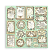 Load image into Gallery viewer, Stamperia - Single-Sided Paper Pad 8&quot;X8&quot; - 22/Pkg - Fortune. All you need for scrapbooking! This package contains twenty-two 8x8 inch sheets of single-sided paper, each in different designs. Acid free. Available at Embellish Away located in Bowmanville Ontario Canada.
