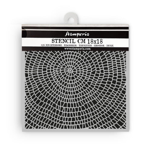 Stamperia - Thick Stencil - Whispering Woods - Bark Pattern. Available at Embellish Away located in Bowmanville Ontario Canada.