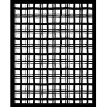 Cargar imagen en el visor de la galería, Stamperia - Thick Stencil - Whispering Woods - Tartan Pattern. Available at Embellish Away located in Bowmanville Ontario Canada.
