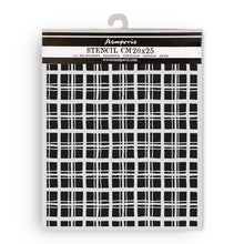 Cargar imagen en el visor de la galería, Stamperia - Thick Stencil - Whispering Woods - Tartan Pattern. Available at Embellish Away located in Bowmanville Ontario Canada.
