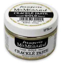 Stamperia - Crackle Paste 150ml - Gold. Available at Embellish Away located in Bowmanville Ontario Canada.