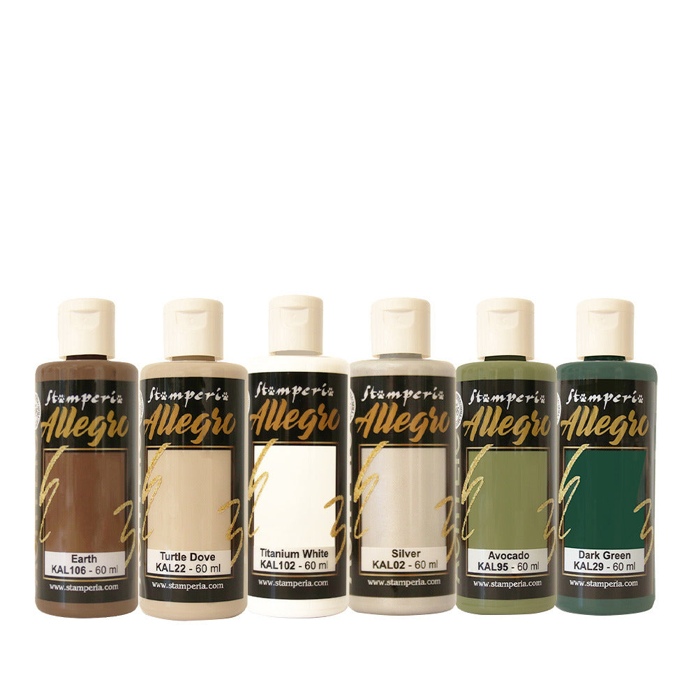 Stamperia - Allegro Paint Selection - The Owl's House (6pc). Available at Embellish Away in Bowmanville Ontario Canada.