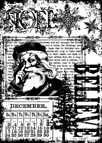 Stampers Anonymous - Tim Holtz - Cling Stamp - Christmas Miracle. Available at Embellish Away located in Bowmanville Ontario Canada.