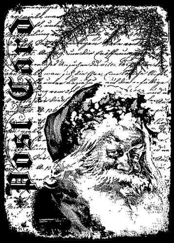 Stampers Anonymous - Tim Holtz - Cling Stamp - Santa Letter. Available at Embellish Away located in Bowmanville Ontario Canada.