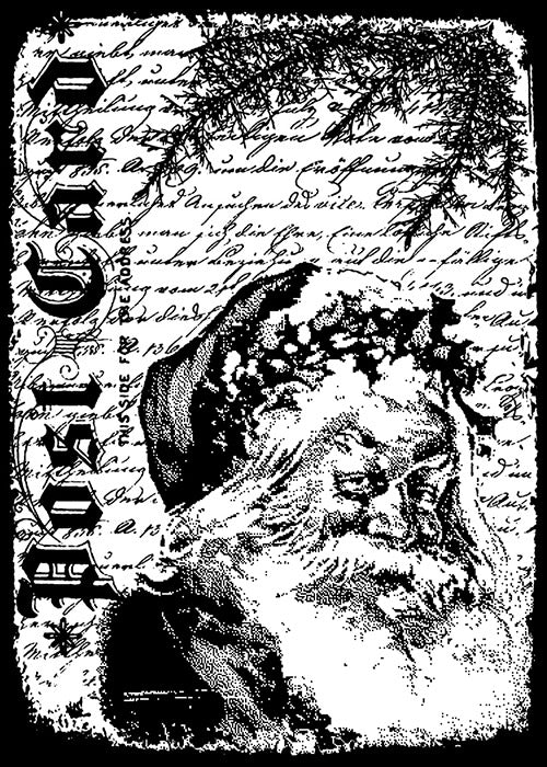 Stampers Anonymous - Tim Holtz - Cling Stamp - Santa Letter. Available at Embellish Away located in Bowmanville Ontario Canada.