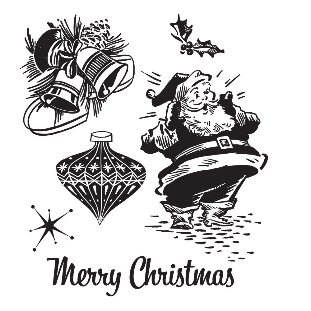 Stampers Anonymous - Tim Holtz - Cling Stamps - Christmas Memories. Available at Embellish Away located in Bowmanville Ontario Canada.