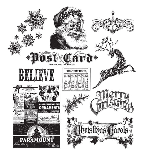 Stampers Anonymous - Tim Holtz - Cling Stamps - Mini Holidays. Available at Embellish Away located in Bowmanville Ontario Canada.