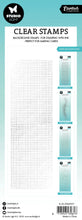 Cargar imagen en el visor de la galería, Studio Light - Clear Stamp Grid Background Essentials 68x204x3mm 1 PC - nr.371. This slimline background clear stamp set has a grid pattern perfect for mixed media project. Can be used for scrapbooking, journaling and card making. Available at Embellish Away located in Bowmanville Ontario Canada.
