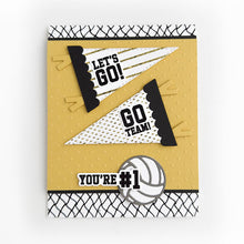 Charger l&#39;image dans la galerie, Taylored Expressions - Stamp and Die - Perfect Pennant - Team Spirit. At Embellish Away in Bowmanville Ontario Canada. Example by brand ambassador.
