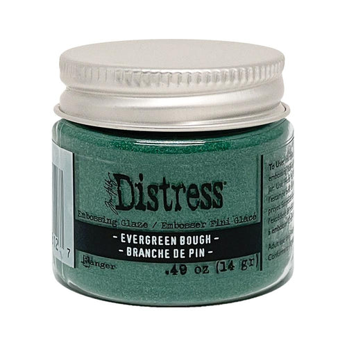 Tim Holtz - Distress Embossing Glaze - Evergreen Bough. Add dimension to your projects with new embossing glaze! These translucent embossing powders are ideal for layering on surfaces. Available at Embellish Away located in Bowmanville Ontario Canada.