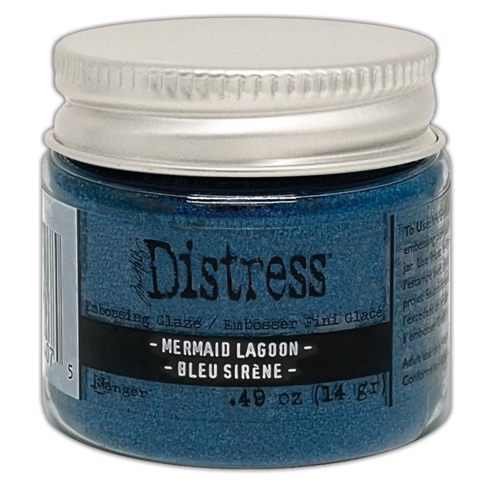 Tim Holtz - Distress Embossing Glaze - Mermaid Lagoon. Add dimension to your projects with new embossing glaze! These translucent embossing powders are ideal for layering on surfaces. Available at Embellish Away located in Bowmanville Ontario Canada.