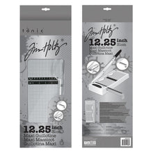 Cargar imagen en el visor de la galería, Tim Holtz - Maxi Guillotine - 12.25&quot;. Perfect for cutting paper and cardstock! This 8x19x3 inch package contains one 12.25 inch maxi guillotine. Measurements in both inches &amp; metric. Paper guard protects fingers and prevents paper movement. Available at Embellish Away located in Bowmanville Ontario Canada.
