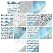 Load image into Gallery viewer, Tonic Studios - Art Pad 8&quot;X8&quot; - Winter&#39;s Veil. This winter wonderland blue, silvery grey and white creates a serene holiday background. Includes 36 luxury sheets (3 of each double sided); acid and linen free. Available at Embellish Away located in Bowmanville Ontario Canada.
