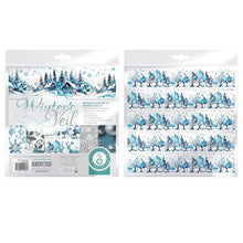 Cargar imagen en el visor de la galería, Tonic Studios - Art Pad 8&quot;X8&quot; - Winter&#39;s Veil. This winter wonderland blue, silvery grey and white creates a serene holiday background. Includes 36 luxury sheets (3 of each double sided); acid and linen free. Available at Embellish Away located in Bowmanville Ontario Canada.
