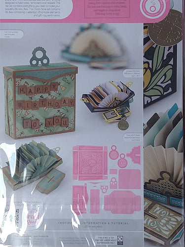 Tonic Studios - Die Set - Mini Index Bureau Box. Mini Index Bureau Box Die Set. Craft sensational boxes, memory books, interactive cards and more with the Dimensions range of three-dimensional dies! Available at Embellish Away located in Bowmanville Ontario Canada.