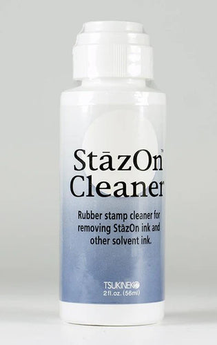 Tsukineko - Stazon - All Purpose Cleaner. Stazon All Purpose Cleaner Rubber stamp cleaner for removing StazOn ink and other solvent ink. 2 fl oz. (56ml). Available at Embellish Away located in Bowmanville Ontario Canada.