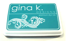 Cargar imagen en el visor de la galería, Gina K. Designs - Ink Pad - Select Drop Down. These Ink Pads are Acid Free and PH-Neutral. Large raised pad for easy inking. Coordinates with other Color Companions products including ribbon, buttons, card stock and re-inkers. Each sold separately. Available at Embellish Away located in Bowmanville Ontario Canada. Turquoise Sea
