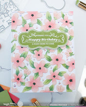 Load image into Gallery viewer, Waffle Flower - Stencil - Vintage Label 1. Available at Embellish Away in Bowmanville Ontario Canada. example by Amanada Rochaix.
