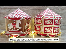 將影片載入圖庫檢視器並播放，Tonic Studios - Gift Box Die Set - Big Top Carousel
