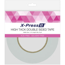 Load image into Gallery viewer, X-PRESS GRAPH-X SUPPLIES-X-Press It Double Sided High Tack Tape. This tape is acid and solvent free; features an extra-strong adhesive that can easily be applied by hand and is heat resistant. Works on metal, glass, wood, paper, plastic, fabric and more! Available at Embellish Away located in Bowmanville Ontario Canada

