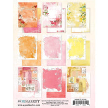 Cargar imagen en el visor de la galería, 49 And Market - Collection Pack 6&quot;X8&quot; - Spectrum Sherbert - Strawberry Lemonade. Collection pack includes a total of 28 sheets of double-sided 6 x 8 inch papers (3 each of 9 designs) plus 1 fussy-cut element paper. Front and back covers have additional patterned papers on backside. Acid Free. Made in USA. Available at Embellish Away located in Bowmanville Ontario Canada.
