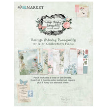 Charger l&#39;image dans la galerie, 49 And Market - Collection Pack 6&quot;X8&quot; - Vintage Artistry Tranquility. The Vintage Artistry Tranquility is made of colored hues that are reminiscent of the perfect sunset over a field of wildflowers. The warmth and delight are perfect to showcase all of your heartfelt memories. 
