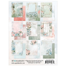 Cargar imagen en el visor de la galería, 49 And Market - Collection Pack 6&quot;X8&quot; - Vintage Artistry Tranquility. The Vintage Artistry Tranquility is made of colored hues that are reminiscent of the perfect sunset over a field of wildflowers. The warmth and delight are perfect to showcase all of your heartfelt memories. 
