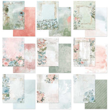 Load image into Gallery viewer, 49 And Market - Collection Pack 6&quot;X8&quot; - Vintage Artistry Tranquility. The Vintage Artistry Tranquility is made of colored hues that are reminiscent of the perfect sunset over a field of wildflowers. The warmth and delight are perfect to showcase all of your heartfelt memories. 
