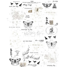 Cargar imagen en el visor de la galería, 49 And Market - Essential Rub-Ons 6&quot;X8&quot; - 2/Sheets - Butterflies 01. 2 sheets of rub-on transfers. Each sheet measures 6x8 inches and is loaded with elements that are perfect for mixing and matching with all your crafting projects. Available at Embellish Away located in Bowmanville Ontario Canada.
