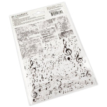 Cargar imagen en el visor de la galería, 49 And Market - Essential Rub-Ons 6&quot;X8&quot; - 2/Sheets - Music Blends. 2 sheets of rub-on transfers. Each sheet measures 6x8 inches and is loaded with elements that are perfect for mixing and matching with all your crafting projects. Available at Embellish Away located in Bowmanville Ontario Canada.
