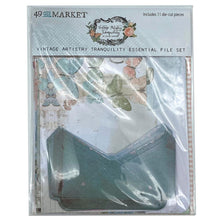Load image into Gallery viewer, 49 And Market - File Essentials - Vintage Artistry Tranquility. 11 double-sided die-cut pieces. Pack is comprised of 3 file folders, 1 double-pocket and 5 envelope pockets. Available at Embellish Away located in Bowmanville Ontario Canada.
