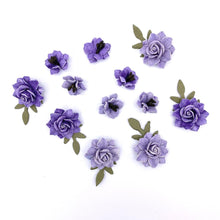 गैलरी व्यूवर में इमेज लोड करें, 49 And Market - Florets Paper Flowers - Kismet. Pack includes 12 separate pieces. This pack of micro flowers range in size from approximately .5 to .875 inches. Some florals have tiny leaves attached. Flowers are handmade. Available at Embellish Away located in Bowmanville Ontario Canada.
