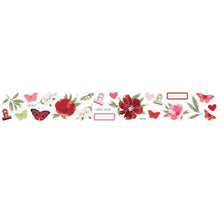 Load image into Gallery viewer, 49 And Market - Washi Sticker Roll - ARToptions Rouge. Each roll has a repeat of approximately 13 in. long - 25 images repeated for a length of 5 m. Stickers can be used to decorate journals, scrapbook pages and other projects. Available at Embellish Away located in Bowmanville Ontario Canada.
