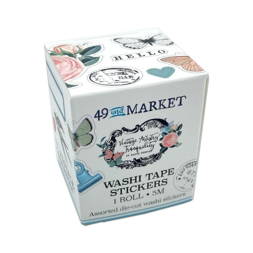 49 And Market - Washi Sticker Roll - Vintage Artistry Tranquility. Available at Embellish Away located in Bowmanville Ontario Canada.