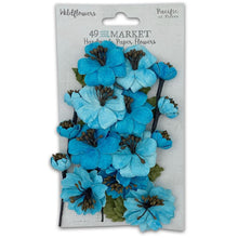 Cargar imagen en el visor de la galería, 49 And Market - Wildflowers Paper Flowers - Pacific. Pack includes 12 separate pieces. The assortment includes 3 individual flowers that measure 1.75 inches wide. Available at Embellish Away located in Bowmanville Ontario Canada.

