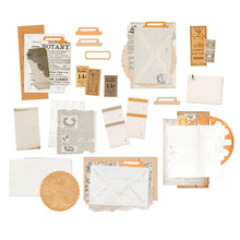 Load image into Gallery viewer, 49 and Market - Vintage Artistry In Mango - Ephemera Stack. Includes 37 mix and match pieces of heavy weight cardstock die-cuts. Pieces vary in size. Stack, layer or use alone. Imported.  Coordinating Options: Collection Pack 12X12, Collection Pack 6X6, Bubbles &amp; Baubles, Rub-Ons. Available at Embellish Away located in Bowmanville Ontario Canada.
