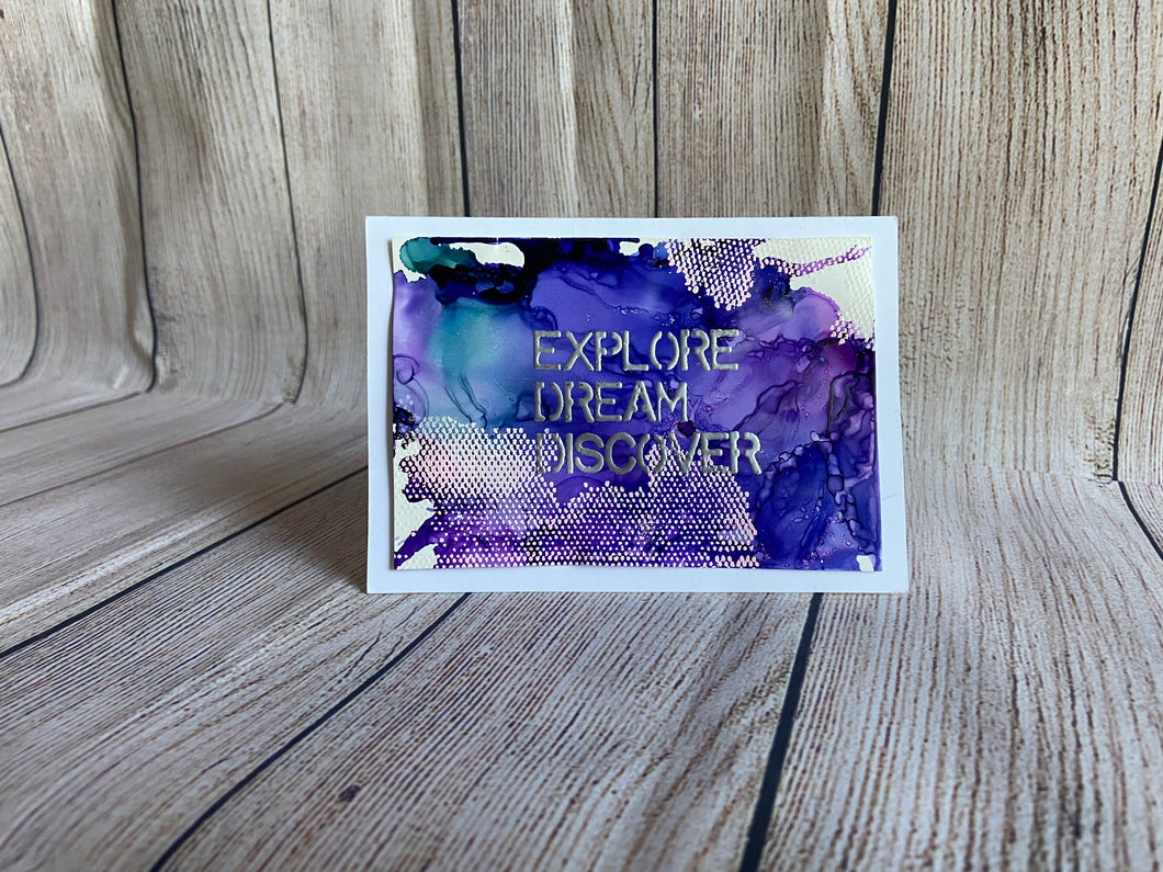 Explore, Dream, Discover Greeting Card