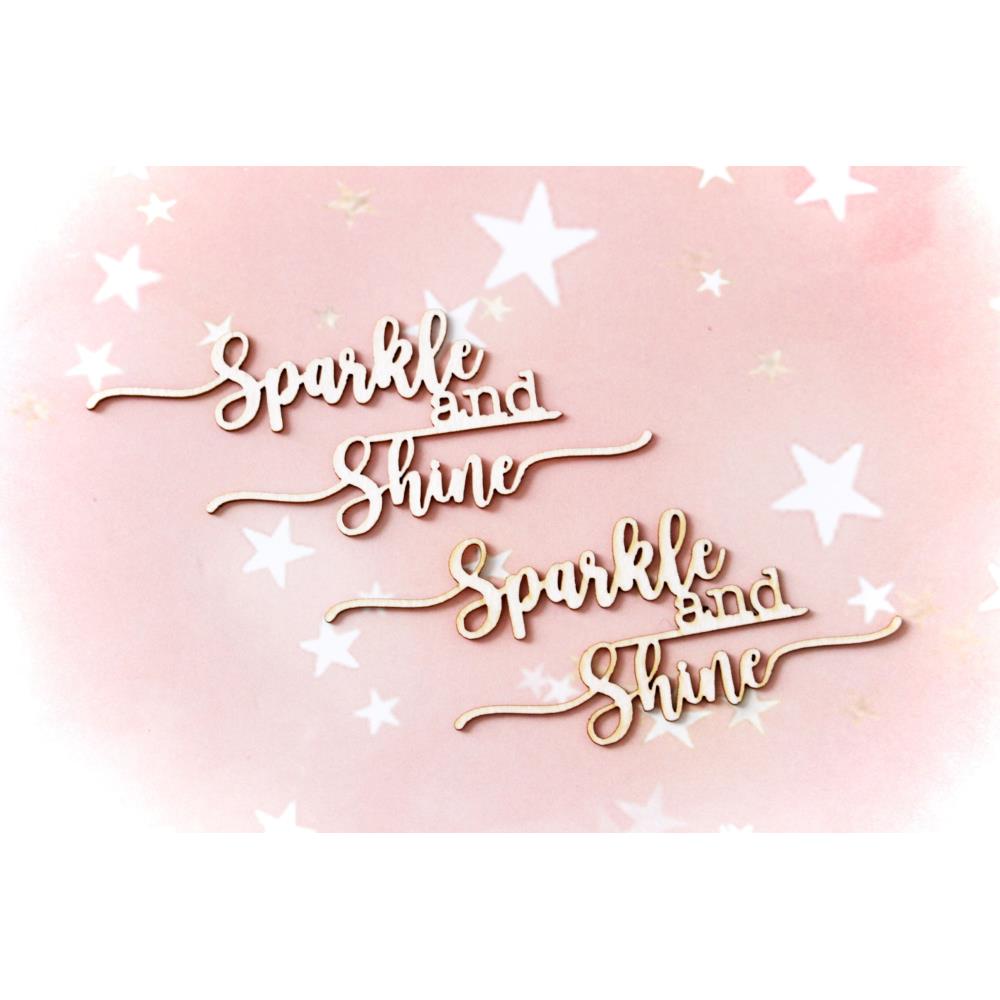 Asuka Studio - Brick Wall & Frames - Chipboard Embellishments - Sparkle & Shine - 2/Pkg. Available at Embellish Away located in Bowmanville Ontario Canada.