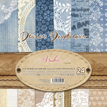 Cargar imagen en el visor de la galería, Asuka Studio - Double-Sided Paper Pack 6&quot;X6&quot; - 24/Pkg - Denim Daydream. The perfect start to all your paper crafting projects! This package contains twenty-four 6x6 inch double-sided sheets in six different designs (four of each). Imported. Available at Embellish Away located in Bowmanville Ontario Canada.
