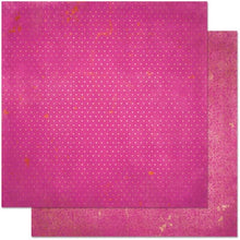 Load image into Gallery viewer, BoBunny - Double Dot Collection. This 12x12 inch double-sided heavy weight scrapbooking papers. Available in a variety of designs, colours, each sold separately. Acid and lignin free. Made in USA.  Pink Punch. Available at Embellish Away located in Bowmanville Ontario Canada.
