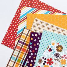 Load image into Gallery viewer, Catherine Pooler - 6x6 Patterned Paper - Bee Thankful. Add a bee-utiful touch to your cards with the Bee Thankful Patterned Paper. This pack is a lovely mix of floral and bee inspired patterns and coordinating prints. Available at Embellish Away located in Bowmanville Ontario Canada.
