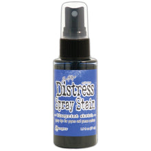 Load image into Gallery viewer, Tim Holtz - Distress Spray - Stain. Spray directly on porous surfaces a quick, easy ink coverage. Mist with water to blend color and get mottled effects. This package contains one 1.9oz. Comes in a variety of colors. Available at Embellish Away located in Bowmanville Ontario Canada. Blueprint Sketch
