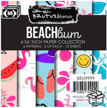 Charger l&#39;image dans la galerie, Brutus Monroe - 6x6 Paper Pad - Beach Bum. This 6x6 paper pad coordinates with our Beach Bum stamp set. It includes 2 each of 6 patterned papers. Available at Embellish Away located in Bowmanville Ontario Canada.
