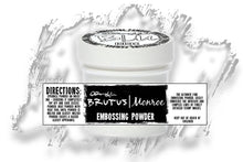 Load image into Gallery viewer, Brutus Monroe - Embossing Powder -icicle 6oz. 6 Ounces. Available at Embellish Away located in Bowmanville Ontario Canada. 
