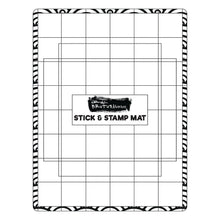 Load image into Gallery viewer, Brutus Monroe - Tools - Stick and Stamp Mat. The Brutus Monroe stick and stamp mat is a versatile low stick mat that can be utilized to hold your project in place while working. This mat can be used while ink blending and positioning your die cut letters just right. Use this mat to place your stencil on top of your project and you will never need to use tape to secure your stencil again!  Available at Embellish Away located in Bowmanville Ontario Canada.
