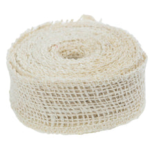 Load image into Gallery viewer, Burlap Ribbon - 1.5 inches - Ivory
