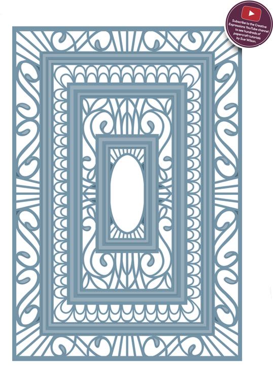 Creative Expressions - Dies - Indian Ocean Collection - Background Die. This would make a beautiful background on your card or layout. Can use just one of the different dies included or all of them. Layer them with foam pads for a 3D effect! Available at Embellish Away located in Bowmanville Ontario Canada.
